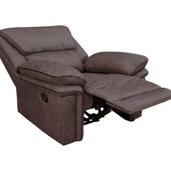 Reclinerfåtölj brun (Mikrofiber) - Riverdale