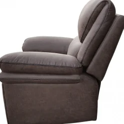 Reclinerfåtölj brun (Mikrofiber) - Riverdale