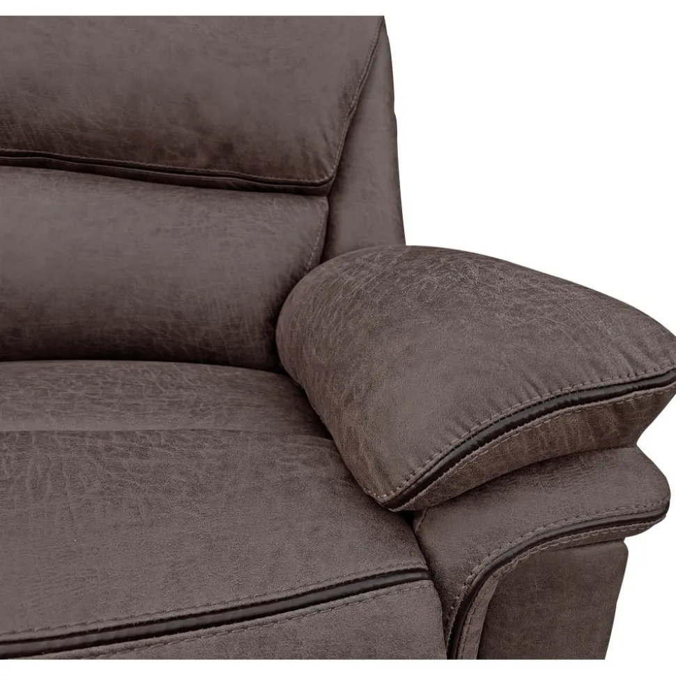 Reclinerfåtölj brun (Mikrofiber) - Riverdale + Fläckborttagare för möbler