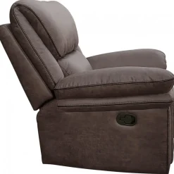 Reclinerfåtölj brun (Mikrofiber) - Riverdale + Fläckborttagare för möbler