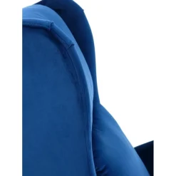 Reclinerfåtölj i blått tyg