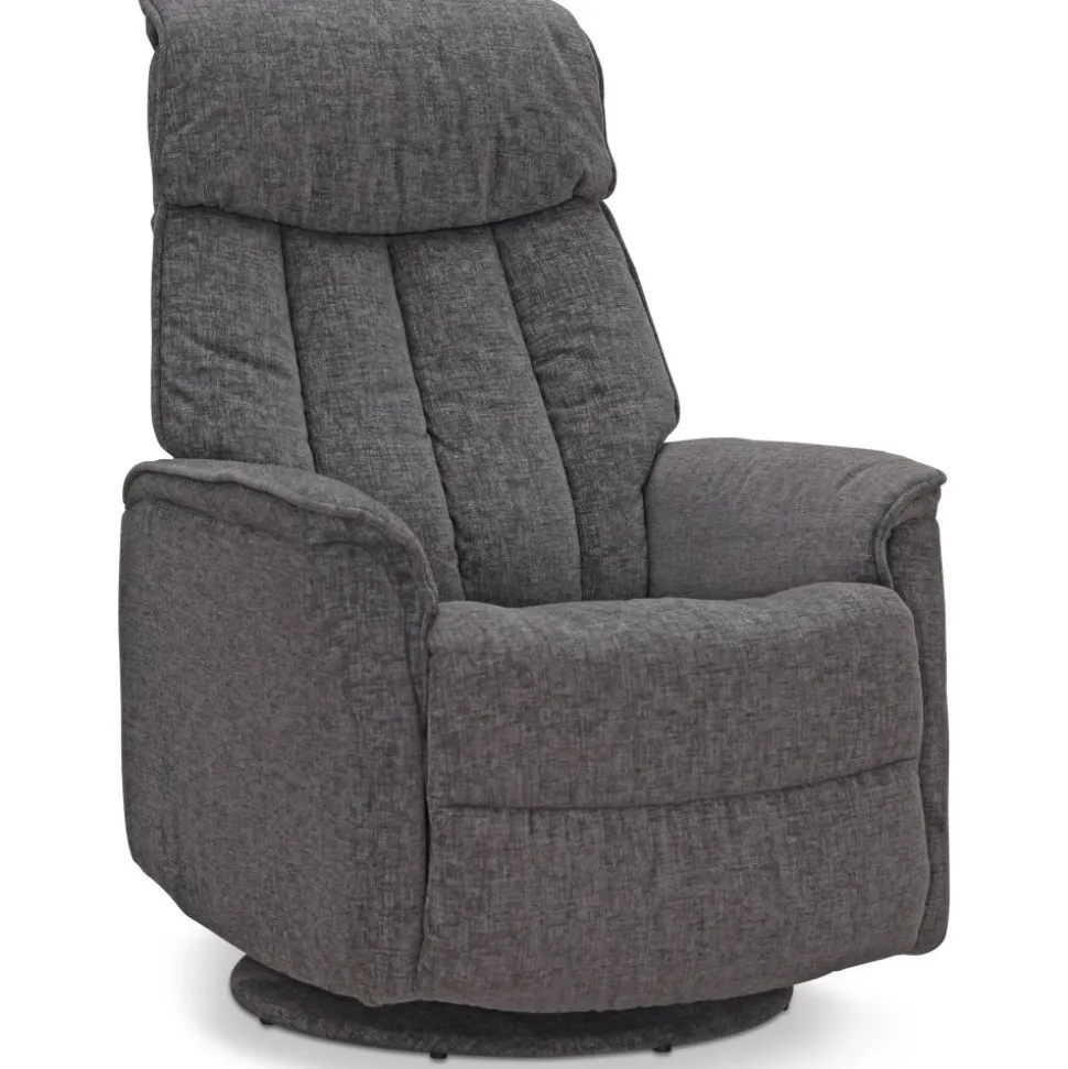 Reclinerfåtölj i grått tyg - Umeå