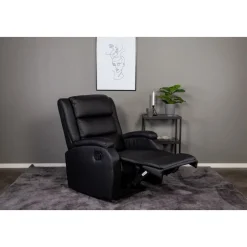 Reclinerfåtölj med fotstöd svart - Bengt + Fläckborttagare för möbler