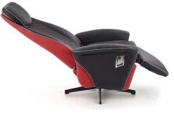 Reclinerfåtölj svart / röd - Camaro lyx + Fläckborttagare för möbler