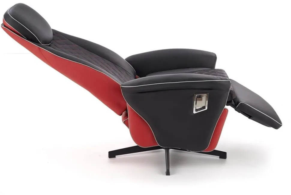 Reclinerfåtölj svart / röd - Camaro lyx