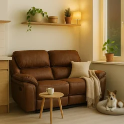 Reclinersoffa 2-sits + Textilrengöring för möbler