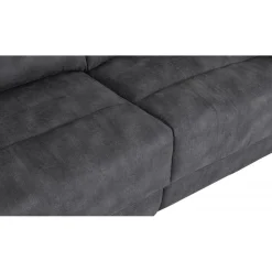 Reclinersoffa 2-sits extra bred i grått - 197 cm