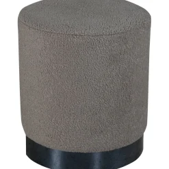 Remi sittpuff - Gråbeige teddy