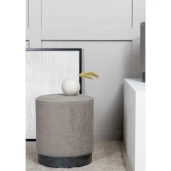 Remi sittpuff - Gråbeige teddy