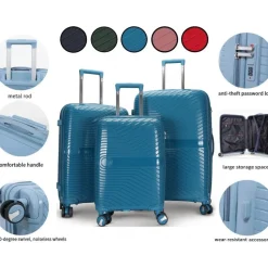 Resväska med kodlås set - Oslo kabinväska