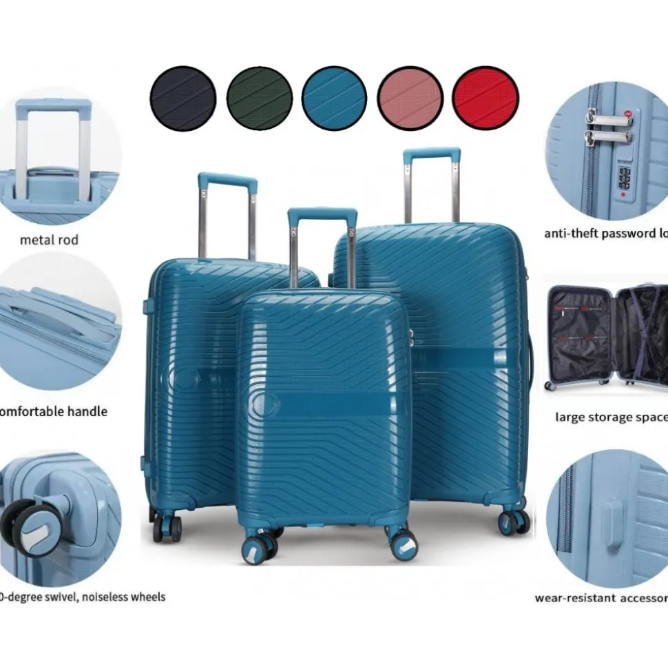 Resväska med kodlås set - Oslo kabinväska