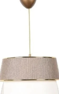 Retro taklampa med gulddetaljer