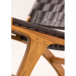 Rike fåtölj - Brun/teak