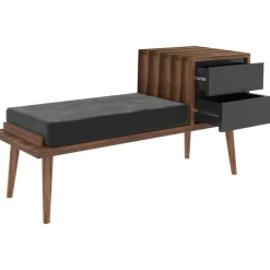 Rino hallmöbel - Valnöt/antracit