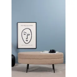 Rino sittpuff - Beige teddy