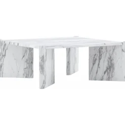 Rogaland soffbord 100 x 100 cm - Vit