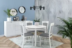 Roland matbord 95-195 x 95 cm - Vit