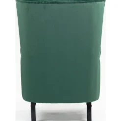 Öronlappsfåtölj i grön sammet