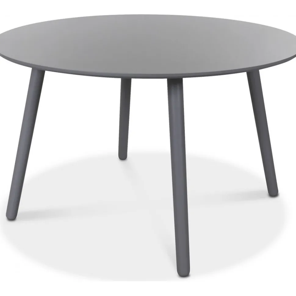 Rosvik runt grått matbord Ø120 cm