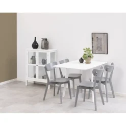 Roxby matbord 80-120 cm - Vit