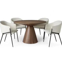 Runt matbord i valnöt - Float