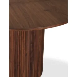 Runt matbord valnöt Ø115-160 cm - Nova