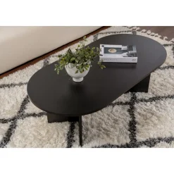 Sable soffbord 119 x 60 cm - Svart