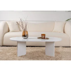 Sable soffbord 119 x 60 cm - Vit