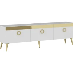 Safar TV-bänk - Vit