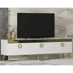 Safar TV-bänk - Vit