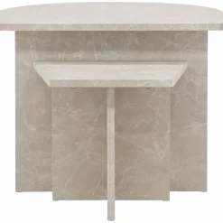 Sala soffbord 40/60 x 40/60 cm - Beige marmorlook