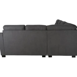 Salem hörnsoffa i mörkgrått tyg