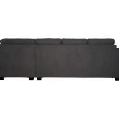 Salem hörnsoffa i mörkgrått tyg