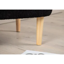 Salina sittpuff - Svart