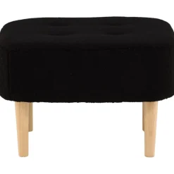 Salina sittpuff - Svart