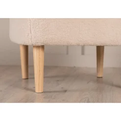 Salina sittpuff - Vit fleece