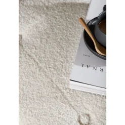 Salina sittpuff - Vit teddy