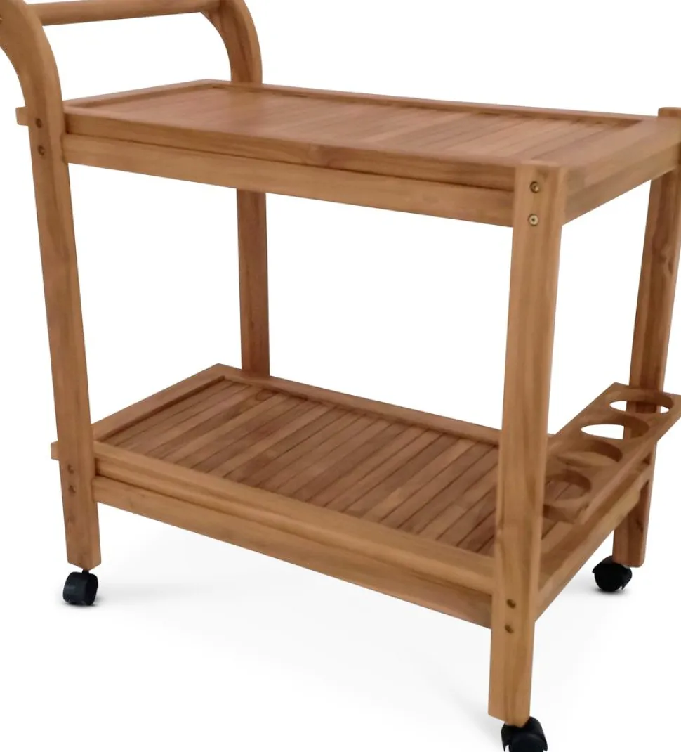 Saltö serveringsvagn i Teak + Rengöringsmedel för utemöbler