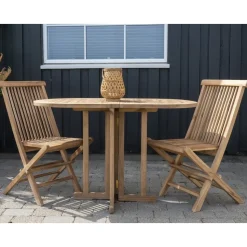 Saltö slagord i teak - 120 x 75 x 60 cm + Rengöringsmedel för utemöbler