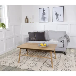 Saltö soffbord i oljad ek med hylla - 110 x 60 cm + Fläckborttagare för möbler