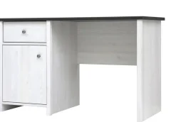 Salvador skrivbord 120 cm - Vit/svart + Möbeltassar