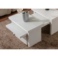 Sanctuary soffbord 110 x 45 cm - Vit trä