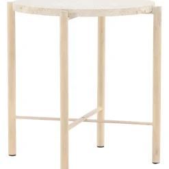 Sandhamn soffbord Ø40 cm - Beige