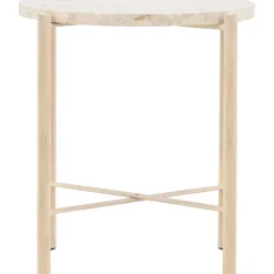 Sandhamn soffbord Ø40 cm - Beige