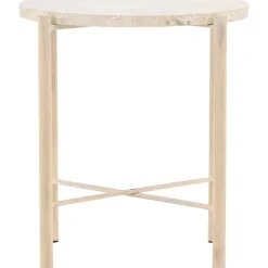 Sandhamn soffbord Ø40 cm - Beige