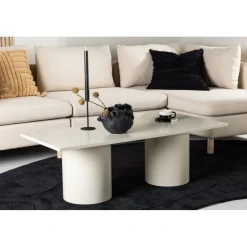 Sandvika soffbord 120 x 50 cm - Beige