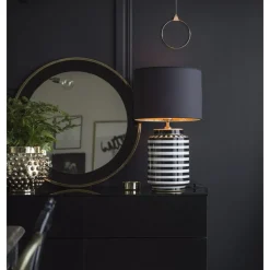 Sara Metallinsida lampskärm - Svart/Guld