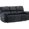 Saranda 3-sits reclinersoffa - Svart