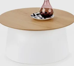 Saranda soffbord Ø69 cm - Vit