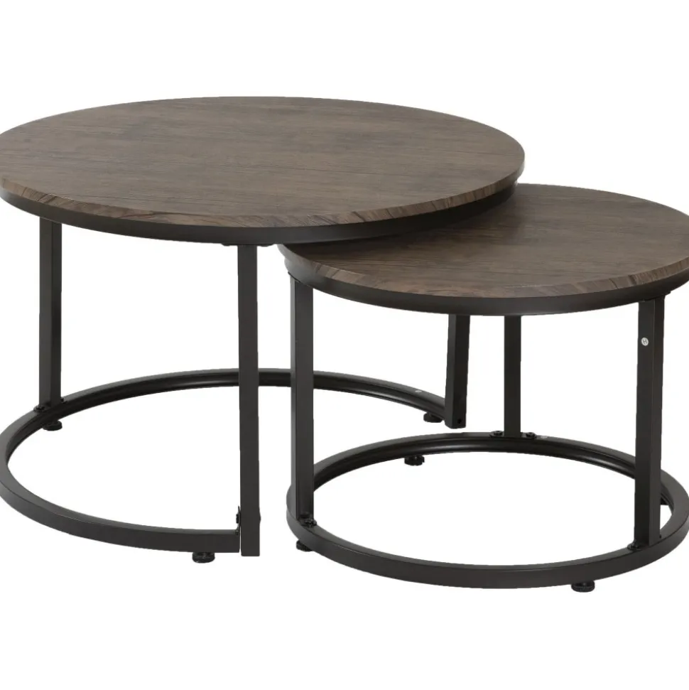 Satsbord mörkbrun/svart - Hastings + Textilrengöring för möbler